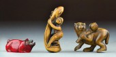 (3) Japanese Carved NetsukeTo