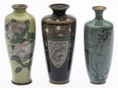 3 JAPANESE CLOISONNE MINIATURE