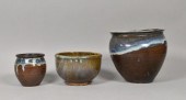 3 JAPANESE KARATSU POTTERY BOW