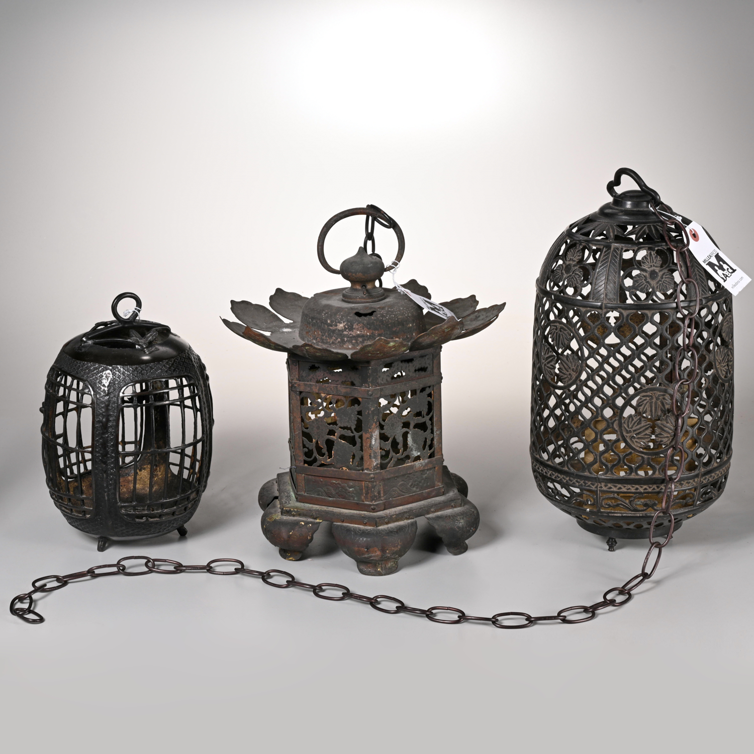 (3) JAPANESE PATINATED METAL