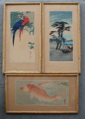 3 JAPANESE WOODBLOCK PRINT LOT