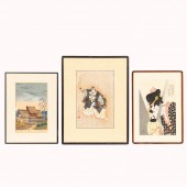 3 JAPANESE WOODBLOCK PRINTS, F