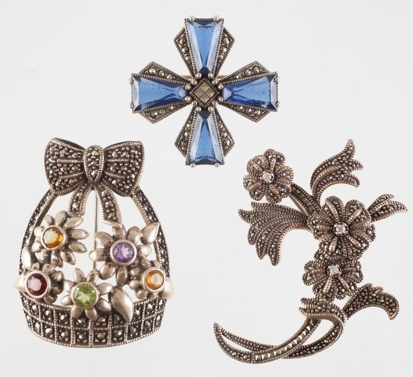3 JUDITH JACK STERLING MARCASITE