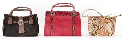 3 JUDITH LIEBER FUR OR SNAKESKIN