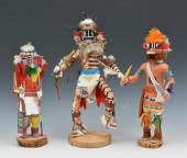3 KACHINA DOLLS, YAZZIE, HANI