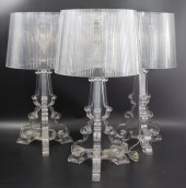 3 KARTELL ACRYLIC LAMPS DESIGN