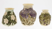 3 KEN TRACY CERAMIC VASES<br>P