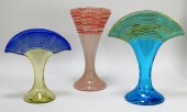 3 KRALIK THREADED BOHEMIAN ART