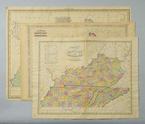3 KY & TN MAPS: VANCE, TANNER,