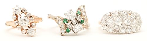 3 LADIES 14K & DIAMOND FASHION