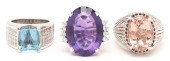 3 LADIES DIAMOND & GEMSTONE RI
