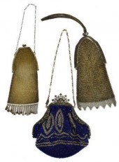 (3) LADIES SILVER RING MESH &