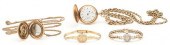 3 LADIES WATCHES & 1 LOCKET, 4
