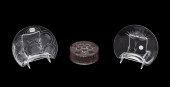 3 LALIQUE CRYSTAL OBJECTS<br>3