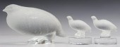 (3) LALIQUE FROSTED ART CRYSTA