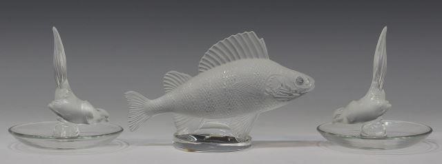(3) LALIQUE FROSTED DECORATIVE