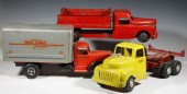 (3) LARGE 1940S-50S STEEL TOY