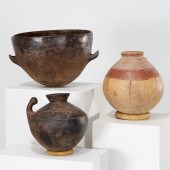 (3) LARGE AFRICAN TRIBAL EARTH