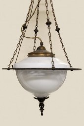 (3) LARGE BANK CEILING LIGHT F