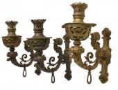 (3) LARGE FRENCH BRONZE ELECTR