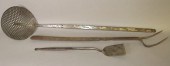3 LARGE SIGNED WROUGHT IRON UT