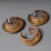 (3) LARGE WEST AFRICAN TRIBAL