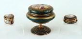 3 LATE 19TH C. FRENCH PAINTED