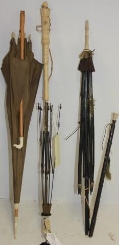 3 LATE 19TH C PARASOLS TO INCLUDE