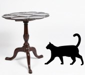 3-LEGGED VICTORIAN PIE CRUST T