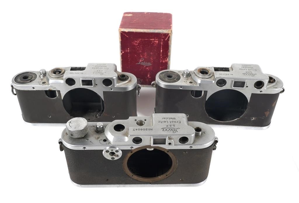 (3) LEICA LEITZ D.R.P. CAMERA