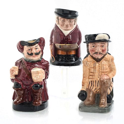 3 LG ROYAL DOULTON TOBY CHARACTER