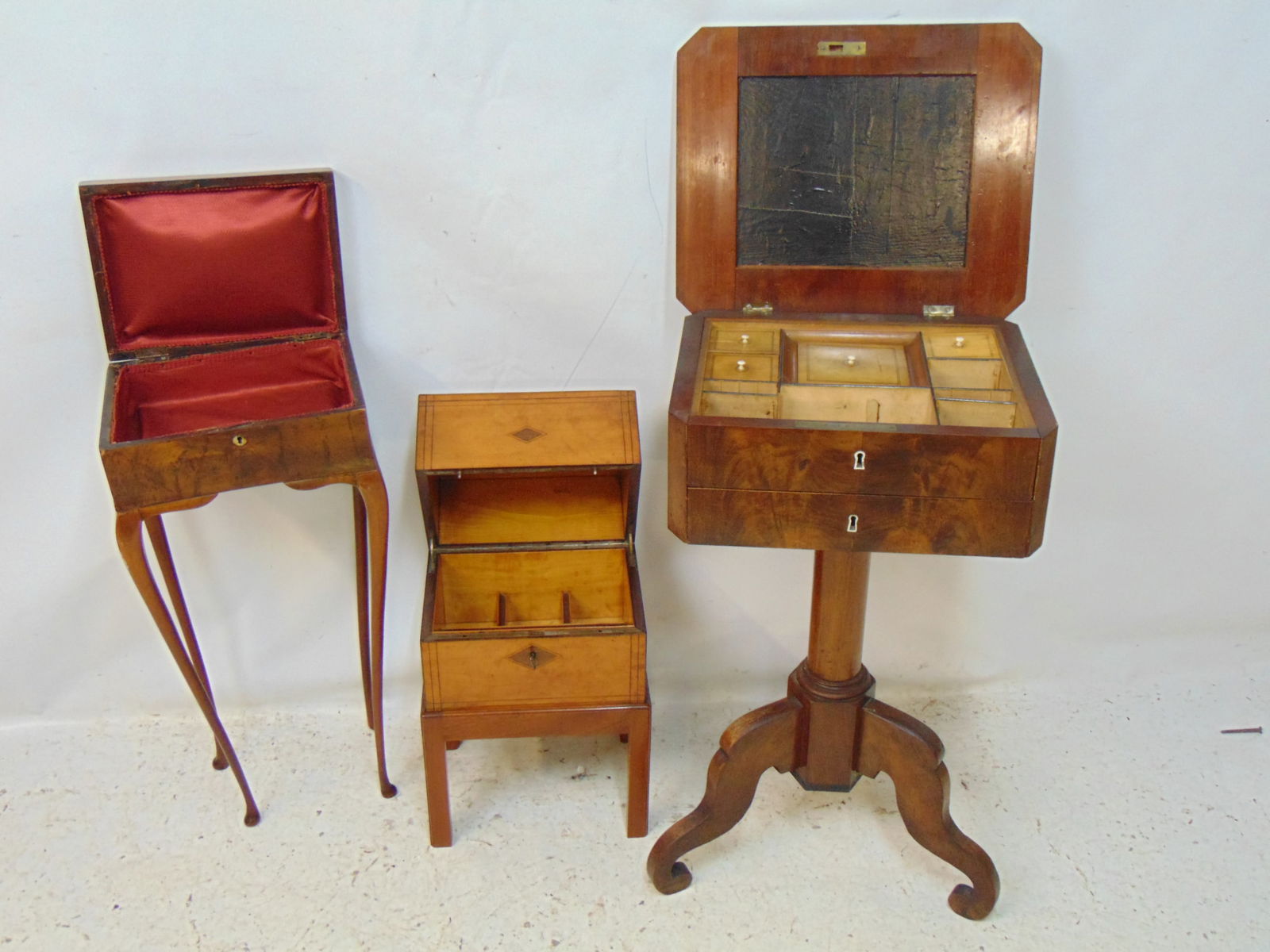 3 LIFT TOP STANDS, EMPIRE SEWING