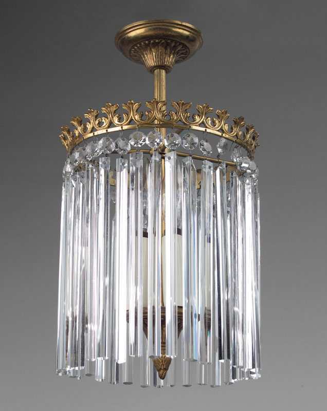 3 LIGHT CRYSTAL MINI CHANDELIER: