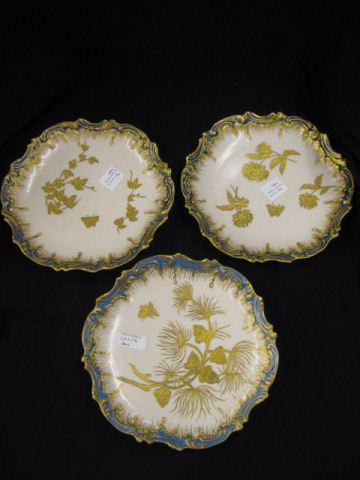3 Limoges Porcelain Plates