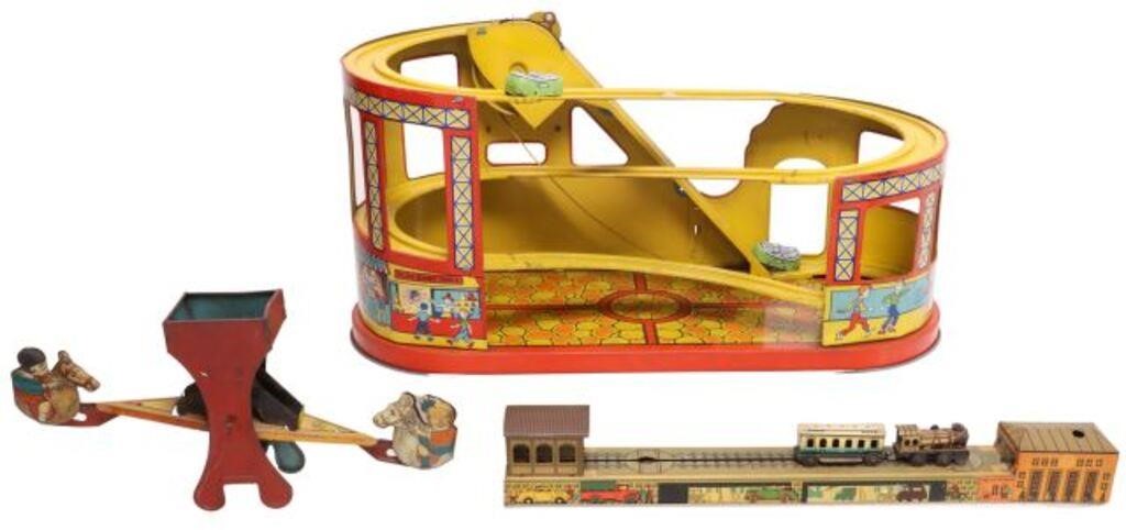 (3) LITHOGRAPHED TIN TOYS, J. CHEIN