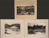 (3) LITHOGRAPHS - Three Maine