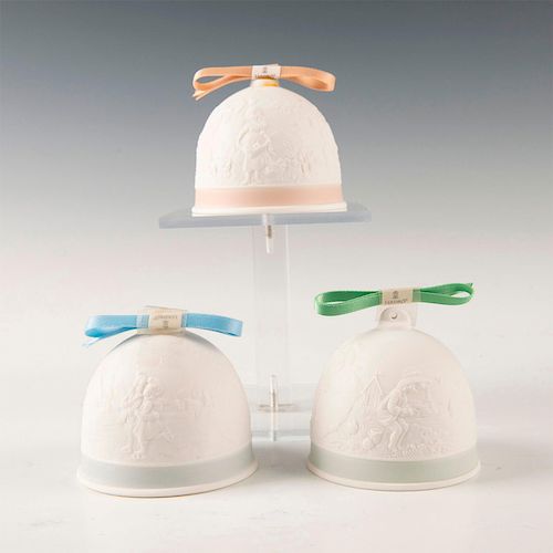 3 LLADRO FIGURINE BELLS -SUMMER,