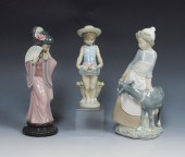 3 LLADRO & NAO FIGURINES: Geis