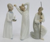 3 LLADRO & NAO PORCELAIN FIGUR