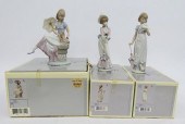 (3) LLADRO PORCELAIN FIGURAL G