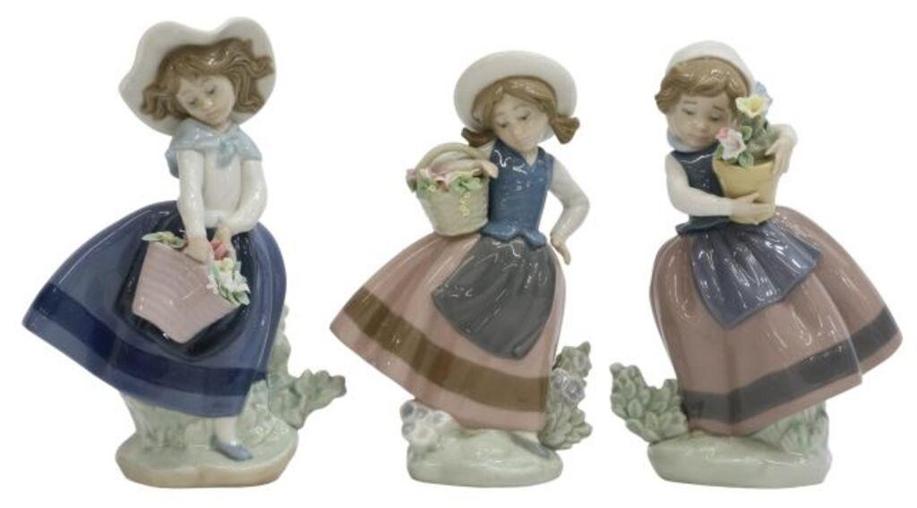 (3) LLADRO PORCELAIN FIGURES