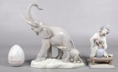 (3) Lladro porcelain figurines