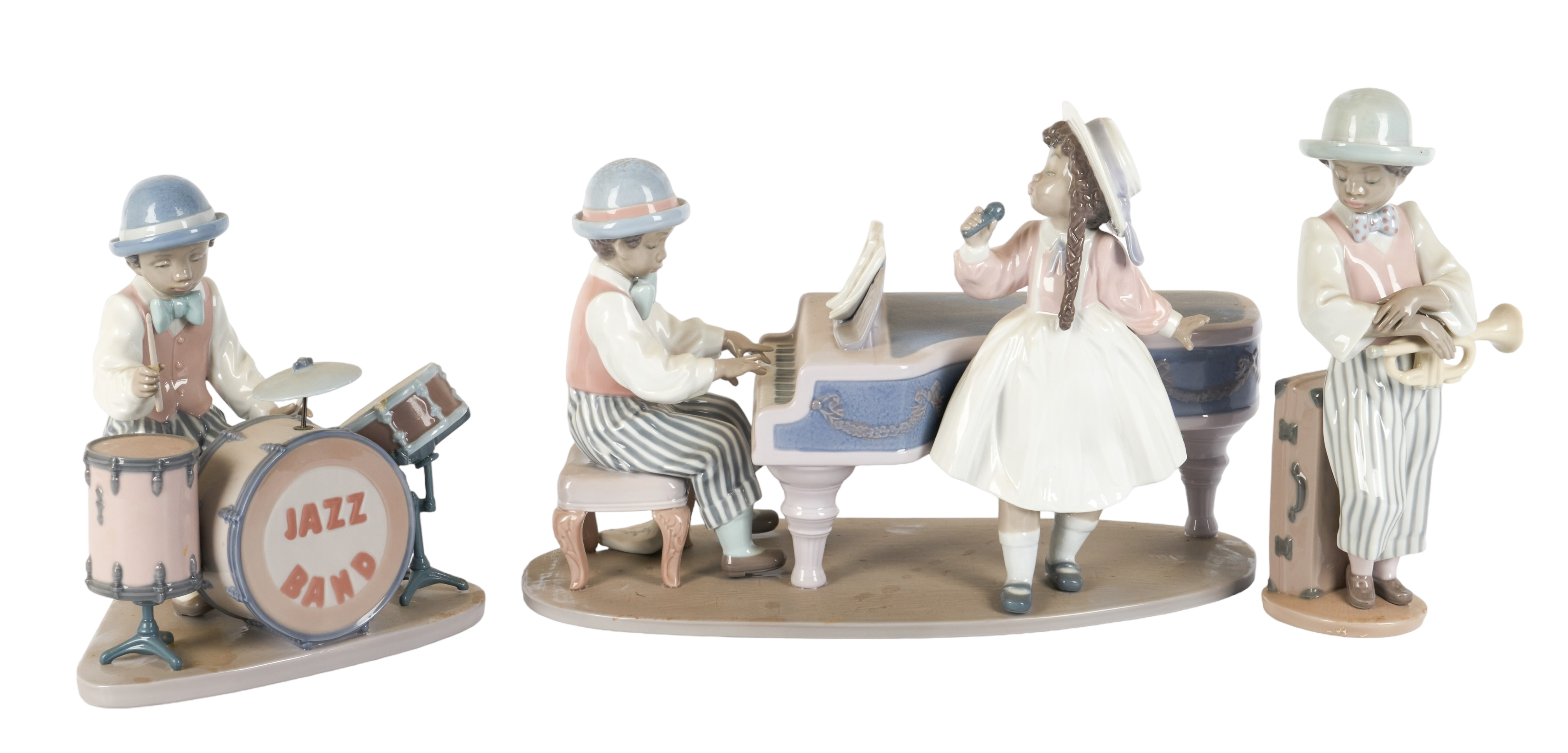 (3) Lladro porcelain Jazz Band