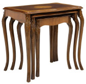 (3) LOUIS XV STYLE CROSSBANDED