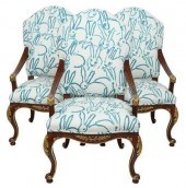 (3) LOUIS XV STYLE HUNT SLONEM