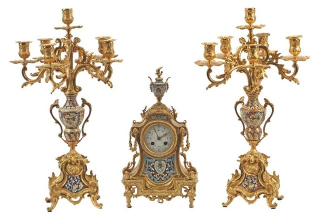 3) LOUIS XV STYLE ORMOLU &