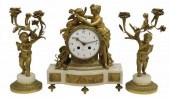 (3) LOUIS XVI STYLE BRONZE & M