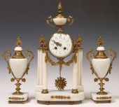 (3) LOUIS XVI STYLE MARBLE CLO