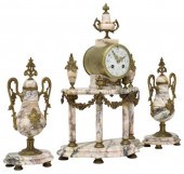 (3) LOUIS XVI STYLE MARBLE CLO