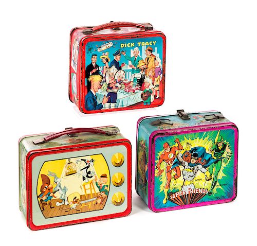 3 LUNCH BOXES DICK TRACY, SUPER
